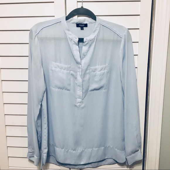 Light Blue Premise Top - Picture 1 of 8